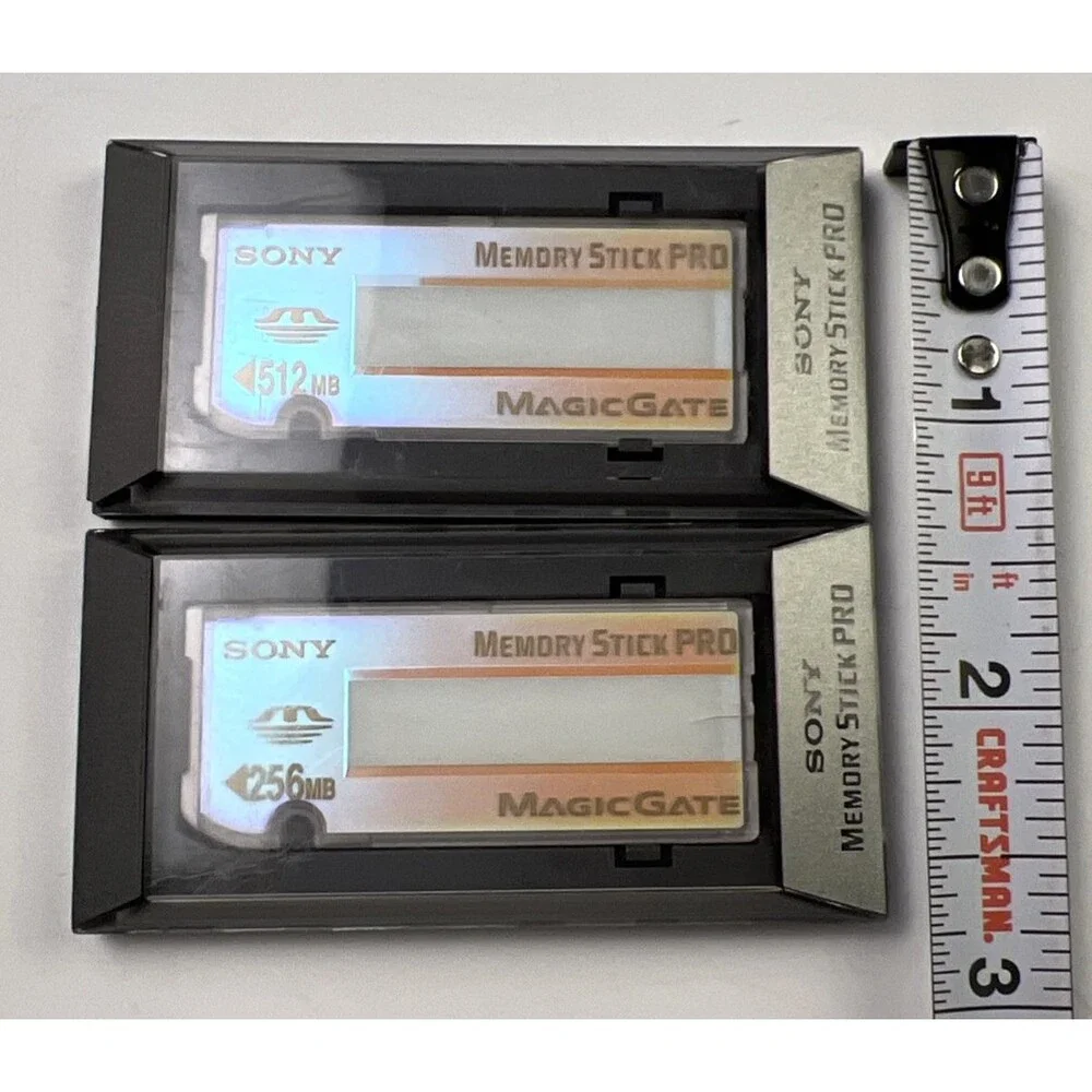 Genuine Sony 512 MB AND 256 MD Memory Sticks PRO MagicGate